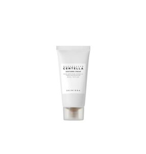 En 30 ml tube Skin1004 – Madagascar Centella Soothing Cream med sort tekst og en sølvfarvet hætte står oprejst på en ensfarvet hvid baggrund.